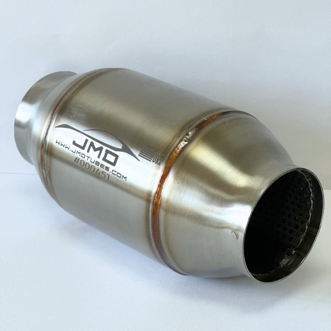 JMD Tubes Exhaust Resonator Stainless Steel 3 Inlet Outlet 4