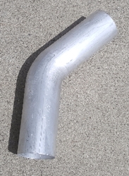 Mandrel Bend - Aluminum - 4" on a 4" CLR - 45° 