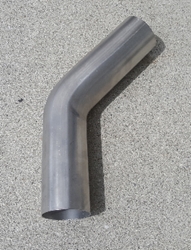 Mandrel Bend - Stainless Steel - 1-3/4" on a 2" CLR - 45° 