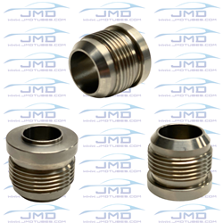 -16AN Male Weld Bung - Titanium  