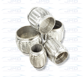 Exhaust Flex - Stainless Steel - 2-1/2" Inlet - 6" Length    