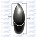 Exhaust Tip - Tear Drop - 1-3/4" - EX-TD-175