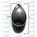 Exhaust Tip - Tear Drop - 2-1/2" - EX-TD-250