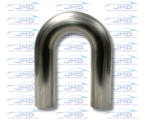 Mandrel Bend - Stainless Steel - 5" on a 7-1/2" CLR - 180° 5", 5 inch, stainless, mandrel bend, bends, bent tube, diesel, truck exhaust, truck