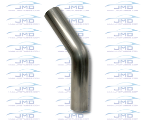 Mandrel Bend - Stainless Steel - 5" on a 7-1/2" CLR - 45° 5", 5 inch, stainless, mandrel bend, bends, bent tube, diesel, truck exhaust, truck