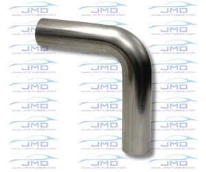 Mandrel Bend - Stainless Steel - 5" on a 7-1/2" CLR - 90° 5", 5 inch, stainless, mandrel bend, bends, bent tube, diesel, truck exhaust, truck