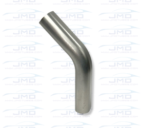 Mandrel Bend - Stainless Steel - Oval - 3" Nominal - 45° - Vertical 