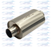 Muffler - Oval Case - Center to Center - 2.5" Inlet/Outlet - 10" Case Length - MFL-OC-CC-250-10