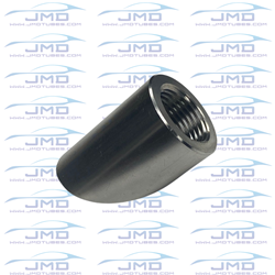 O2 Sensor Bung - Stainless Steel - 45° - with Radius Cut - M18 x 1.5  O2 Sensor Bung w/ Radius Cut