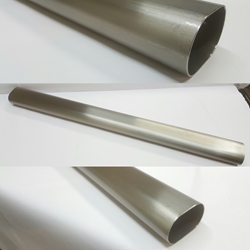 Straight Pipe - Stainless Steel - Oval - 3" OD - 24" Length 